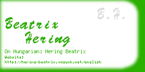 beatrix hering business card